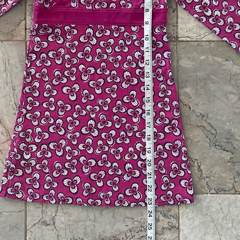 Tea Collection of Two Fuchsia Size 5 Floral Dresses Both in Excellent Condition - Picture 13 of 15